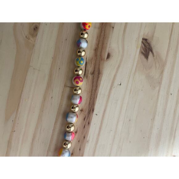 Venessa Arizaga Go With The Flow Freshwater Pearl Colorful Necklace FLAWED - Picture 5 of 6